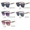 Fashion Wood Grain Leg Rice Nail Square Sunglasses For Men And Women UV Protection Sun Glasses Sunshade Eyeglasses