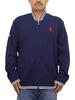Polo Ralph Lauren Cotton Jersey Track Jacket with Back Size XXL Men's Full-Zip Logo, Navy, (Product Code 01020115)