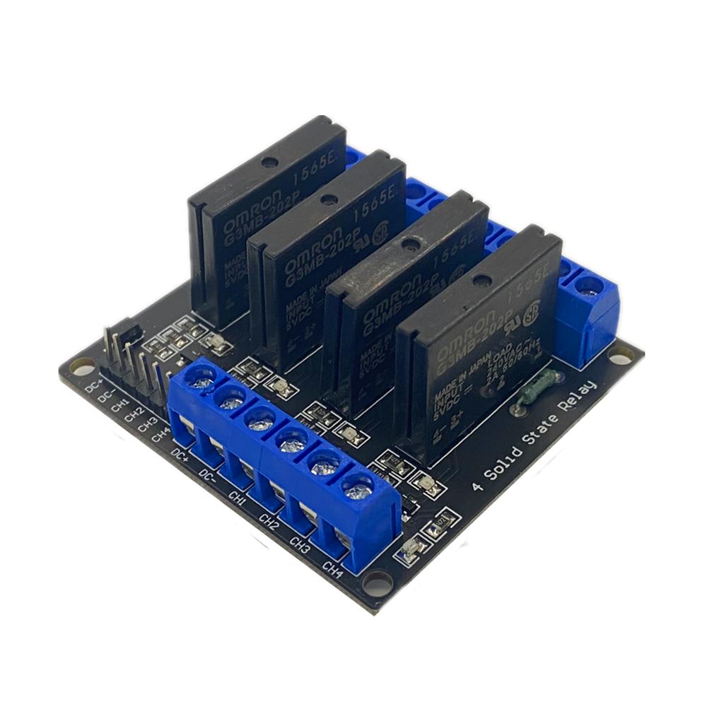5V 12V 24V Solid State Relay 5V Module 1 2 4 6 8 Way 5V12v24v High and Low Trigger 250v2a DC 8 Way DC control AC Relays 5