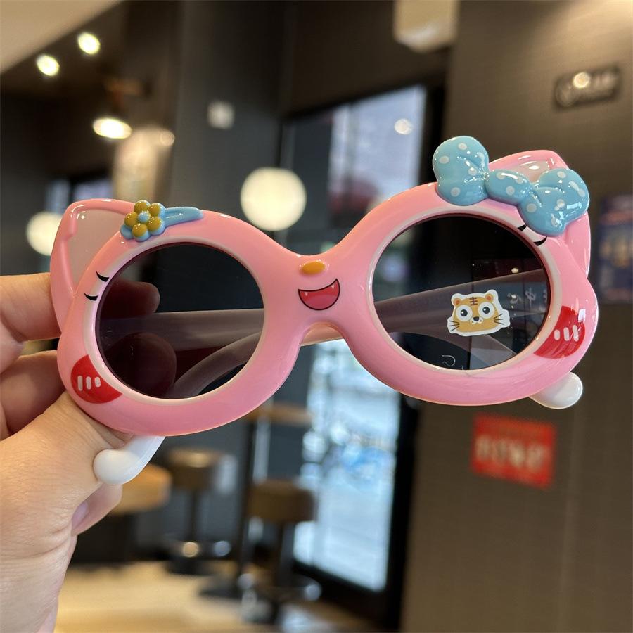 

Children S Polarizing Glasses Boys And Girls Baby Sunglasses Cartoon Cat-Shaped Glasses Photo Sunscreen Sunscreen розовый