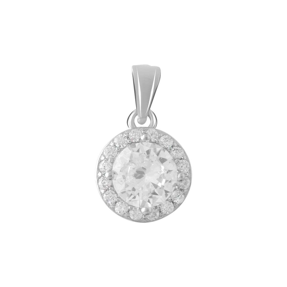 

Срібна каблучка з фіанітами (2081500) білий