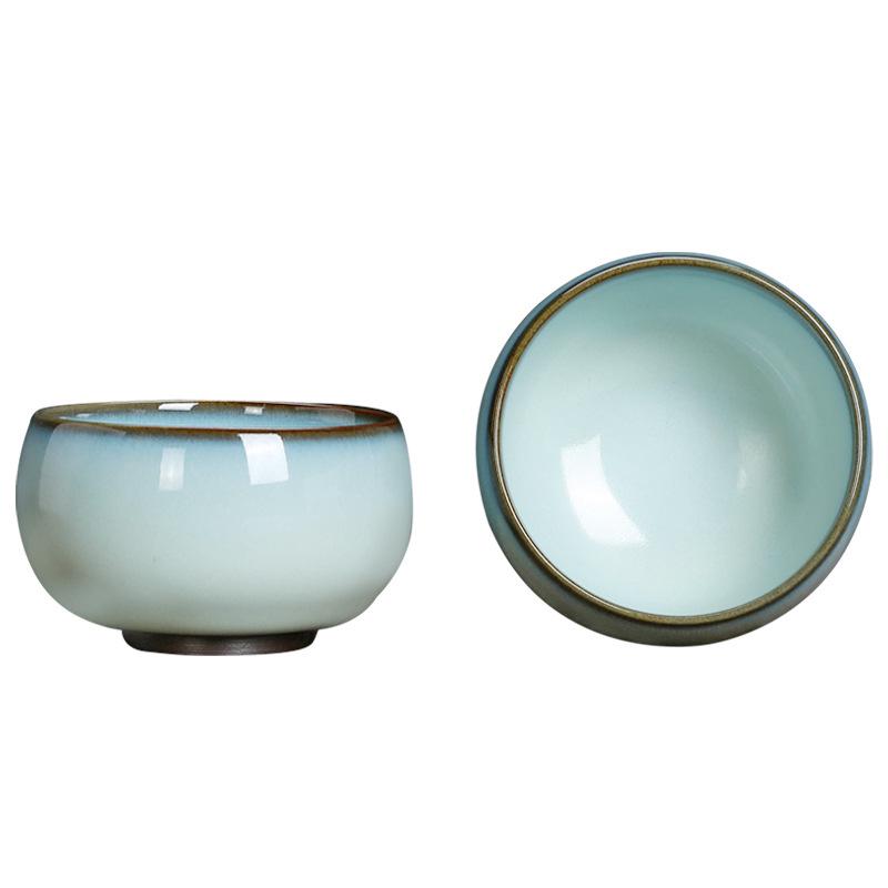 ברזל גלגל רשמי טיאנקינג קרמיקה קונג פו סט תה טעימה אישית ג'ון קילן סגנון סיני ג'יאן מאסטר כוס