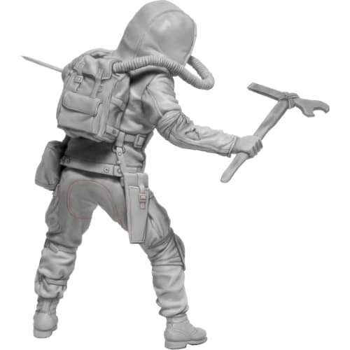 Master Box 1/24 Scale Model Kit MB24079: Stalker Joe Heldock, Final Bridge, Post-Final War Series 7