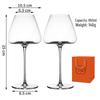 Belly-Shaped Crystal Red Wine Glass Set: Two-Piece High-Stemmed Glasses with Indented Bottom, Perfect for Gifts and Celebrations