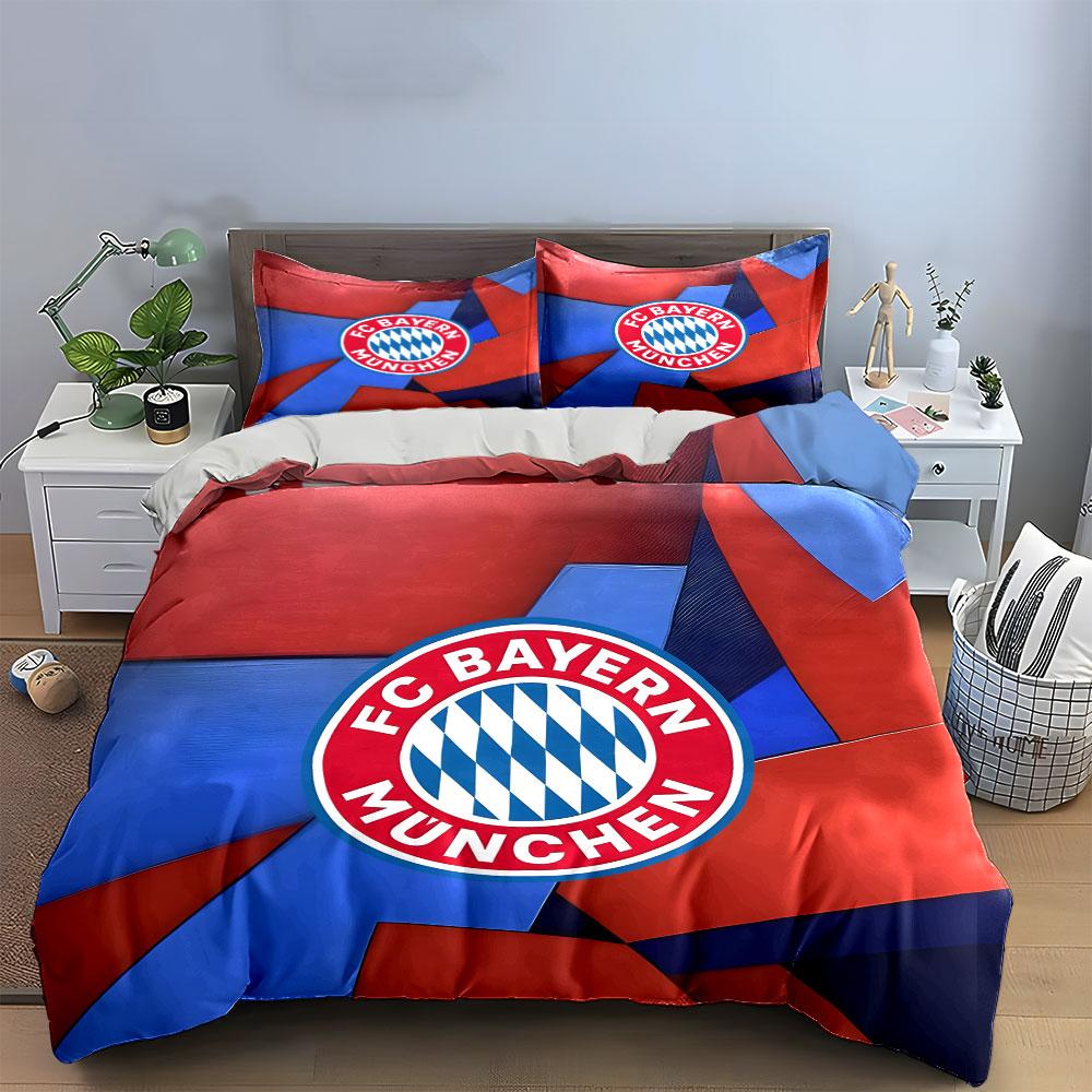 Logo FC Bayern Mnichov. Sady povlečení Sady povlaků na přikrývku Povlaky na přikrývku Povlaky na polštář(1 * Povlak na peřinu 2 * Povlaky na polštář bez výplně)