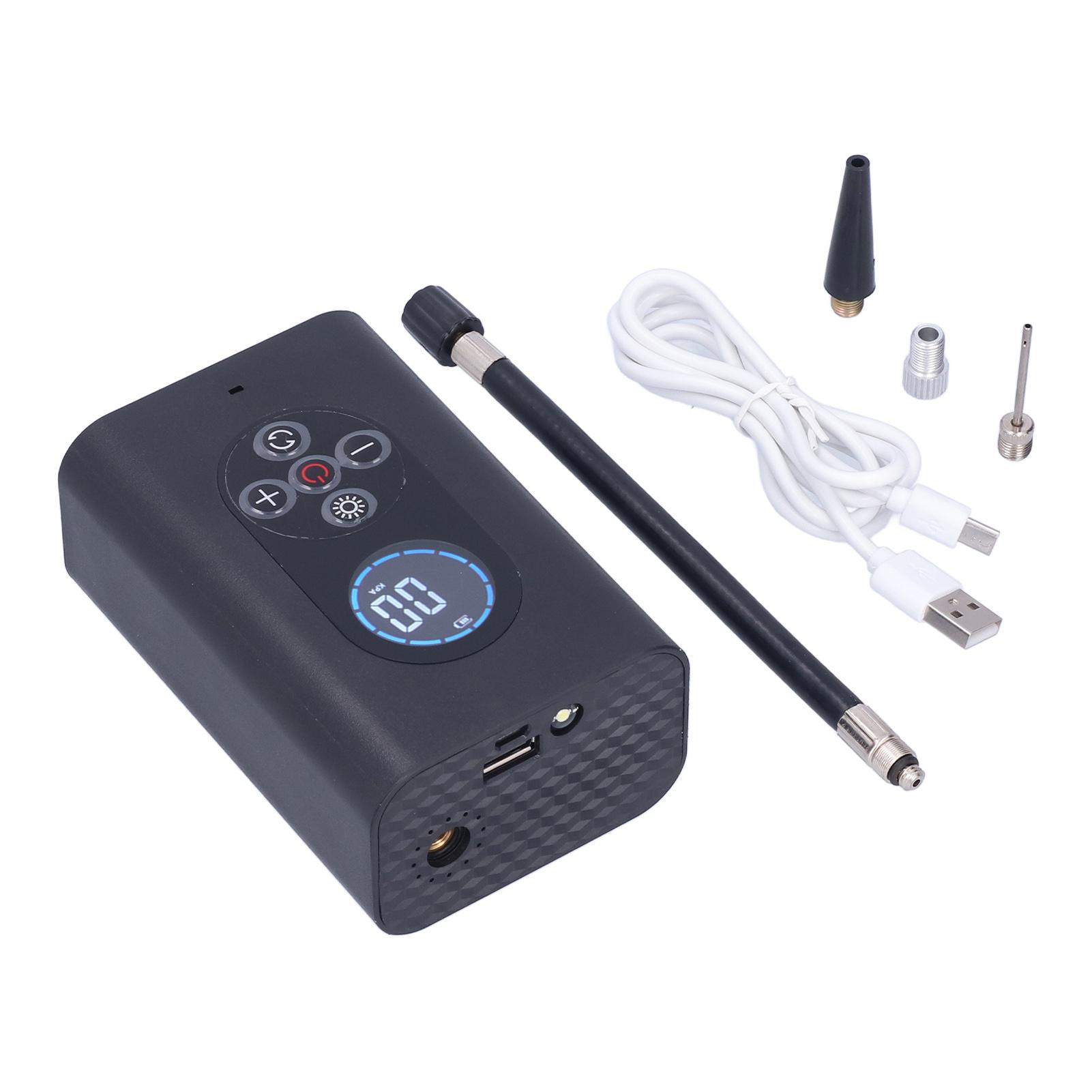 

150PSI Portable Wireless Tire Inflator Air Pump Auto Stop Rechargeable with LED Light for Car Motorcycle