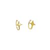 Silver Four-Pointed Star Ear Clips, No Piercing Needed - Simple Design for Women