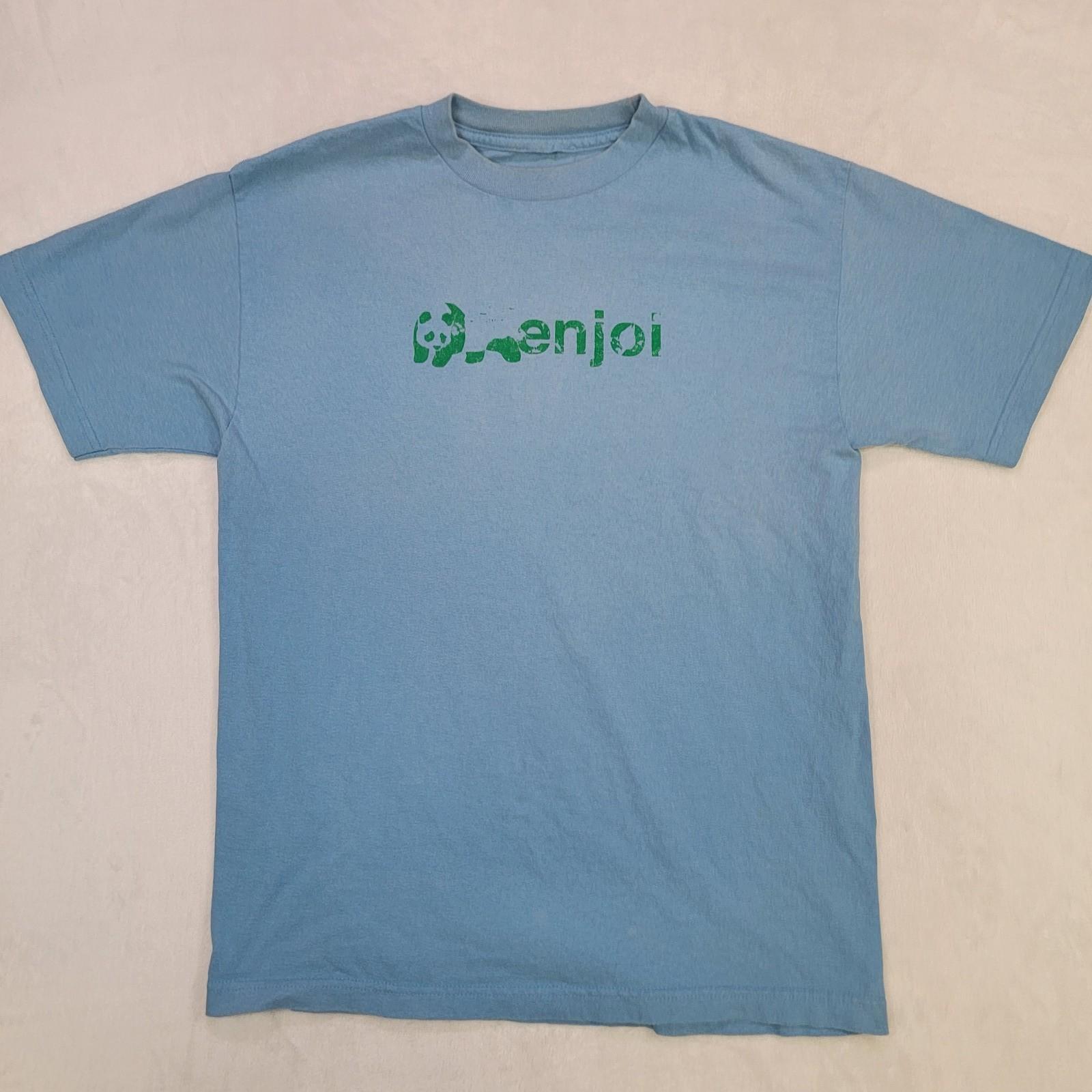 enjoi Panda Logo Skateboarding Men s Graphic Blue Streetwear Classic Unisex T-Shirt XXL