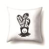 Nordic Style Ins Illustration Graffiti Polyester Pillowcase Car Decoration Home Printed Waist Rest Pillowcase