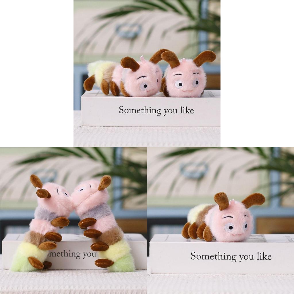 Plush Caterpillar Keychain With Soft Polyester Filling Ideal For Kids And Teens