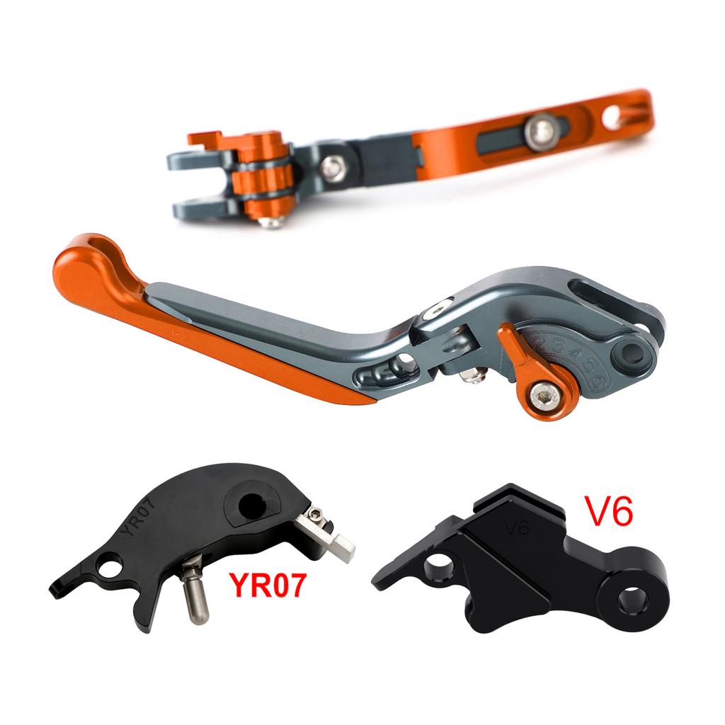 Adjustable Clutch Brake Lever Fit for YAMAHA XSR900 XSR900GP MT-09 24-25 Orange