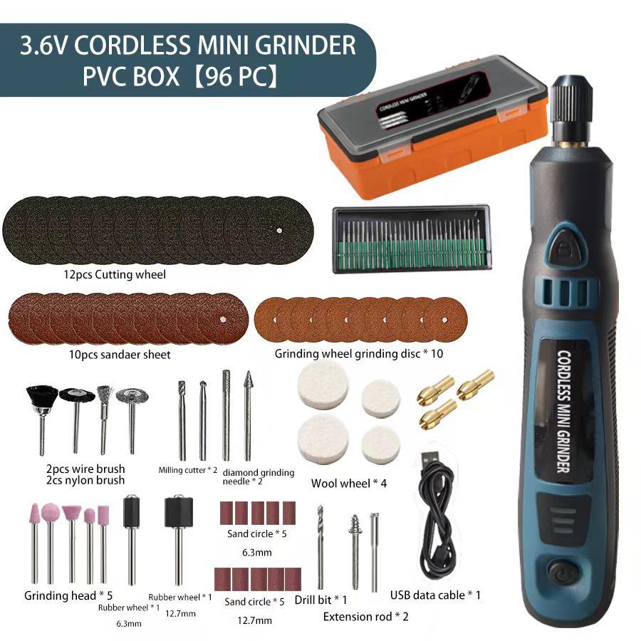 Compact Handheld Electric Grinder: Jade Polishing & Carving Tool, Rechargeable Mini Drill for Household Use