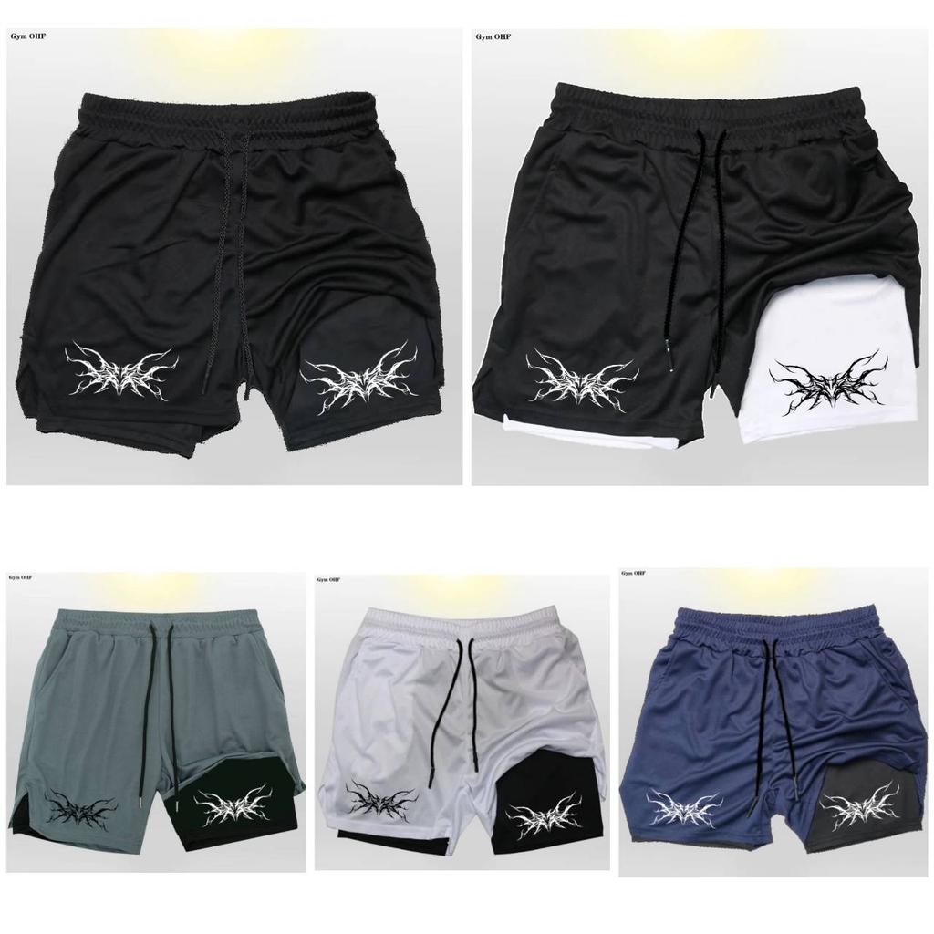 Graphic Shorts Pants Double-Layer Boxing Muay Thai Kickboxing Training 3D Print Gym Sport Workout Fitness Cosplay Unisex Men Women