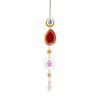 1pc Crystal Suncatcher, Window Hanging Sun Catcher with Prism and Agate Slices, Used for Home Garden Wedding Decoration