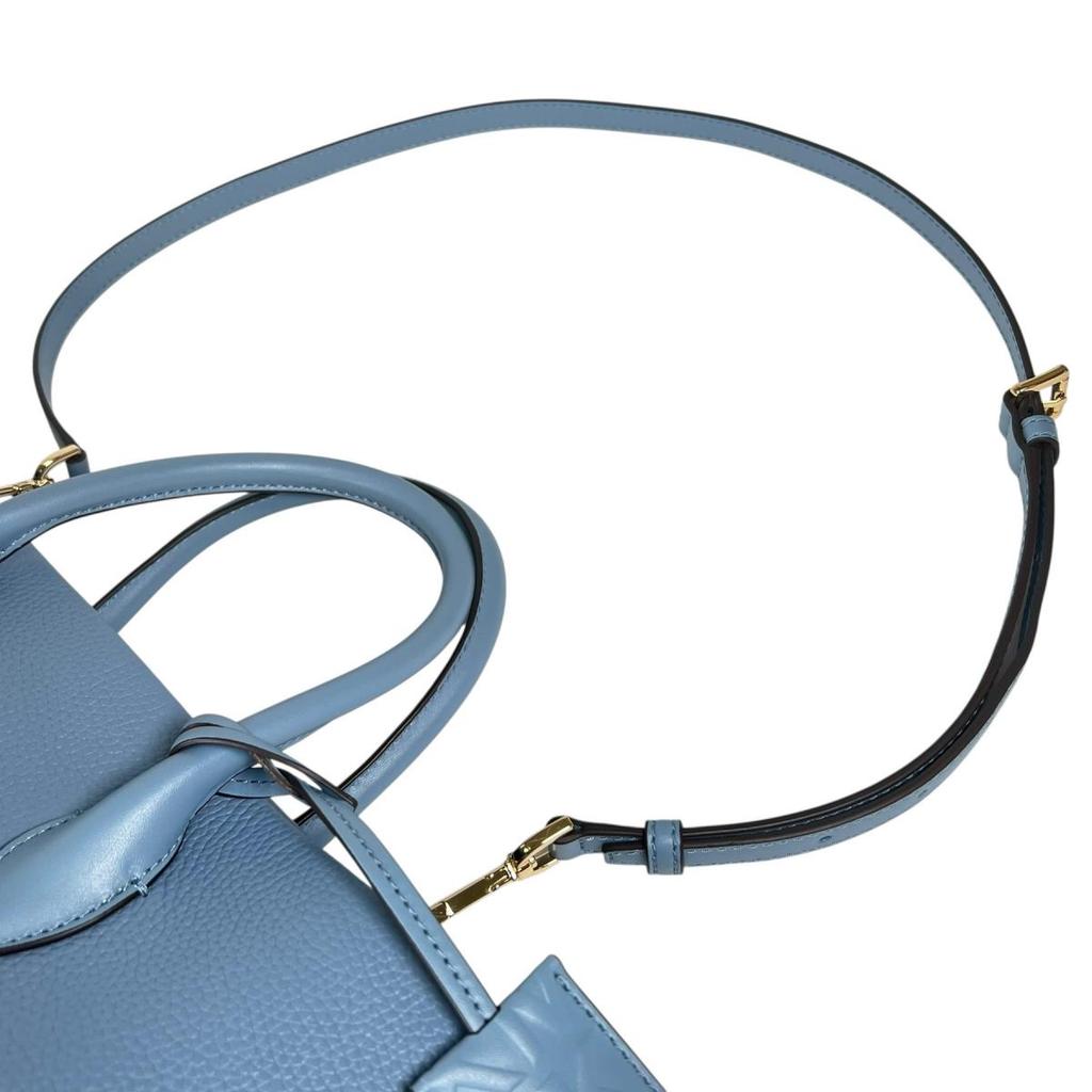 Michael Kors Shoulder Bag Handbag Cowhide Light Blue Women 35S2G7ZT7L Used