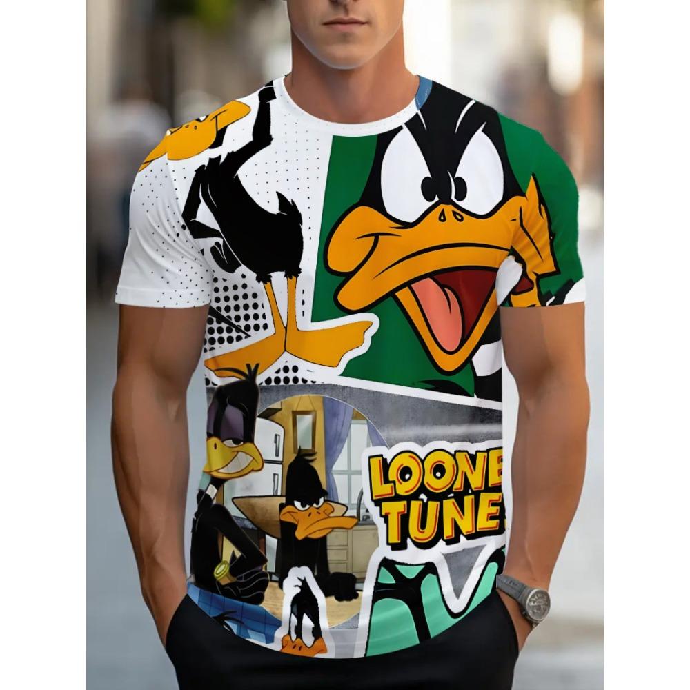 

Summer New Men s Novel And Creative Short Sleeved T-shirt Donald Duck 3D Print Women s T-shirt Oversized Unisex Top Tracksuit S