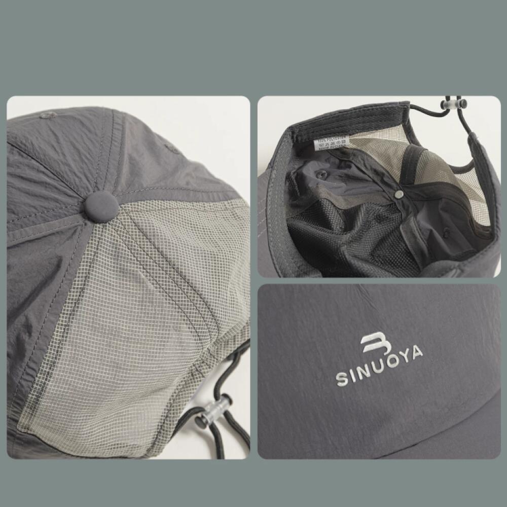 Baseball Cap Nylon Mesh Embroidered Adjustable Hat for Men Women Running Hiking Camping Cycling Outdoor Sport Cap