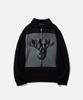 VASTIC Digital Print Half Zip Knit_Black