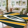 Green Bay Packers Design Crystal Velvet Rug Soft Decorative Mat for Bedroom Entrance