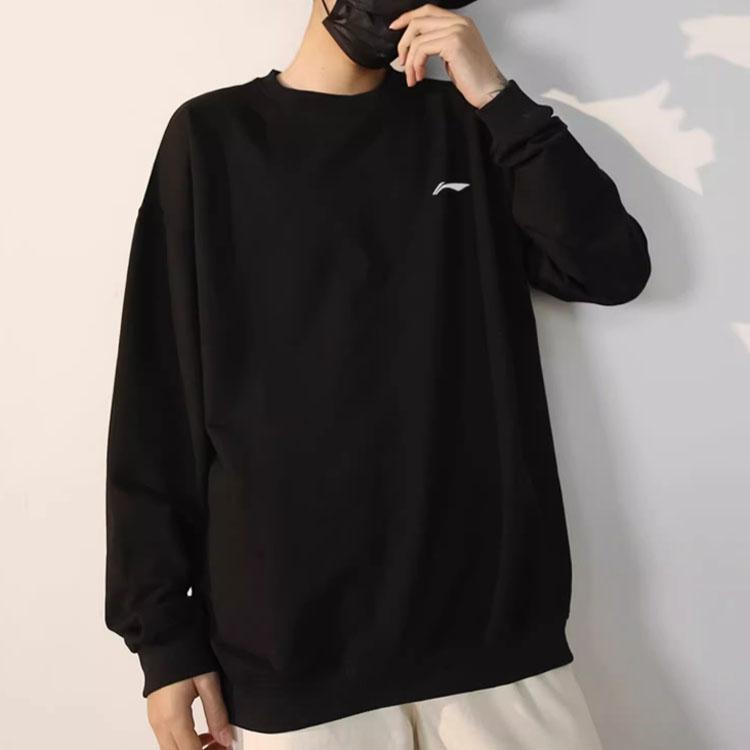Li Ning Sports Fashion Collection Sweatshirt Fall Men's Black AWDTC69-1