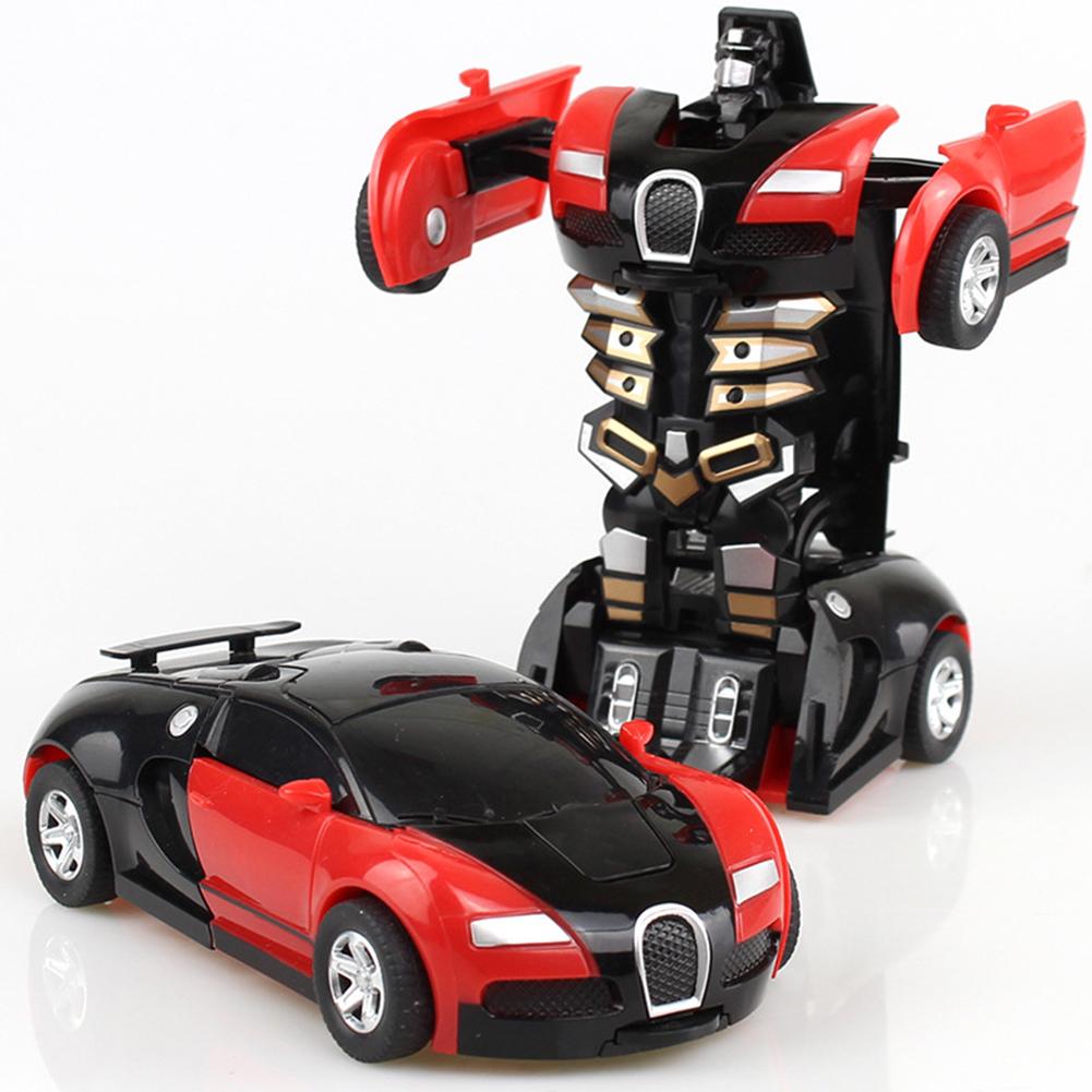 Deformation Transformer Car One-Step Car Robot Vehicle Model Action Figures Toy Transform Car for Kids
