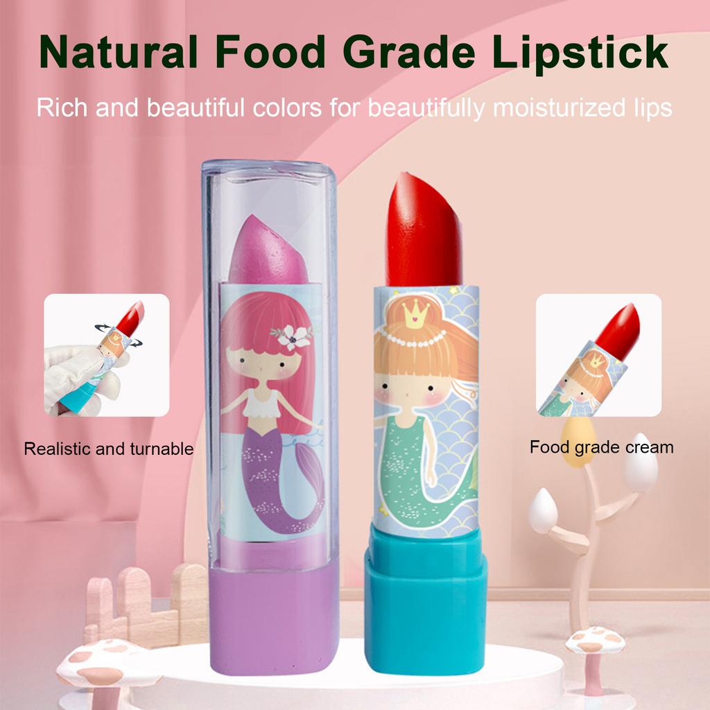 Children"s Cosmetic Toy Set Girls Birthday Gift Little Girl Princess Makeup Box