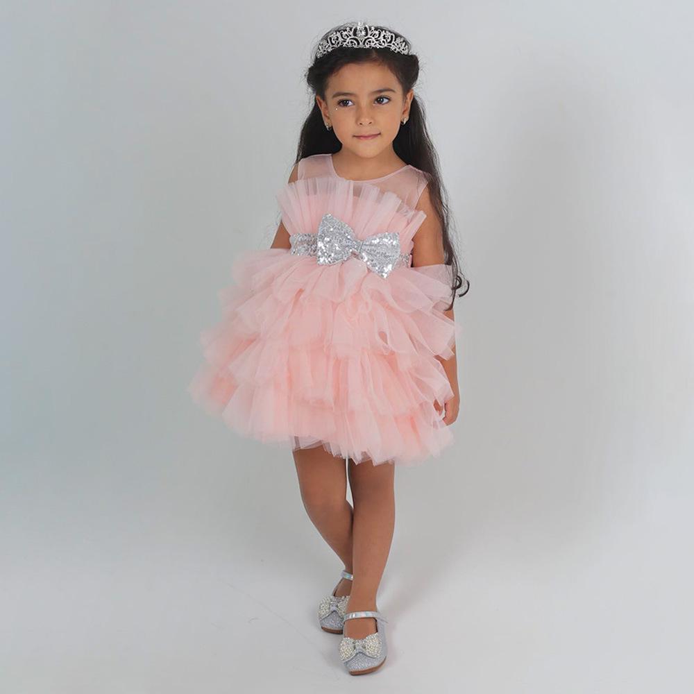 Cross-Border Infant Toddler Birthday Princess Puffy Dress for One-Year-Old