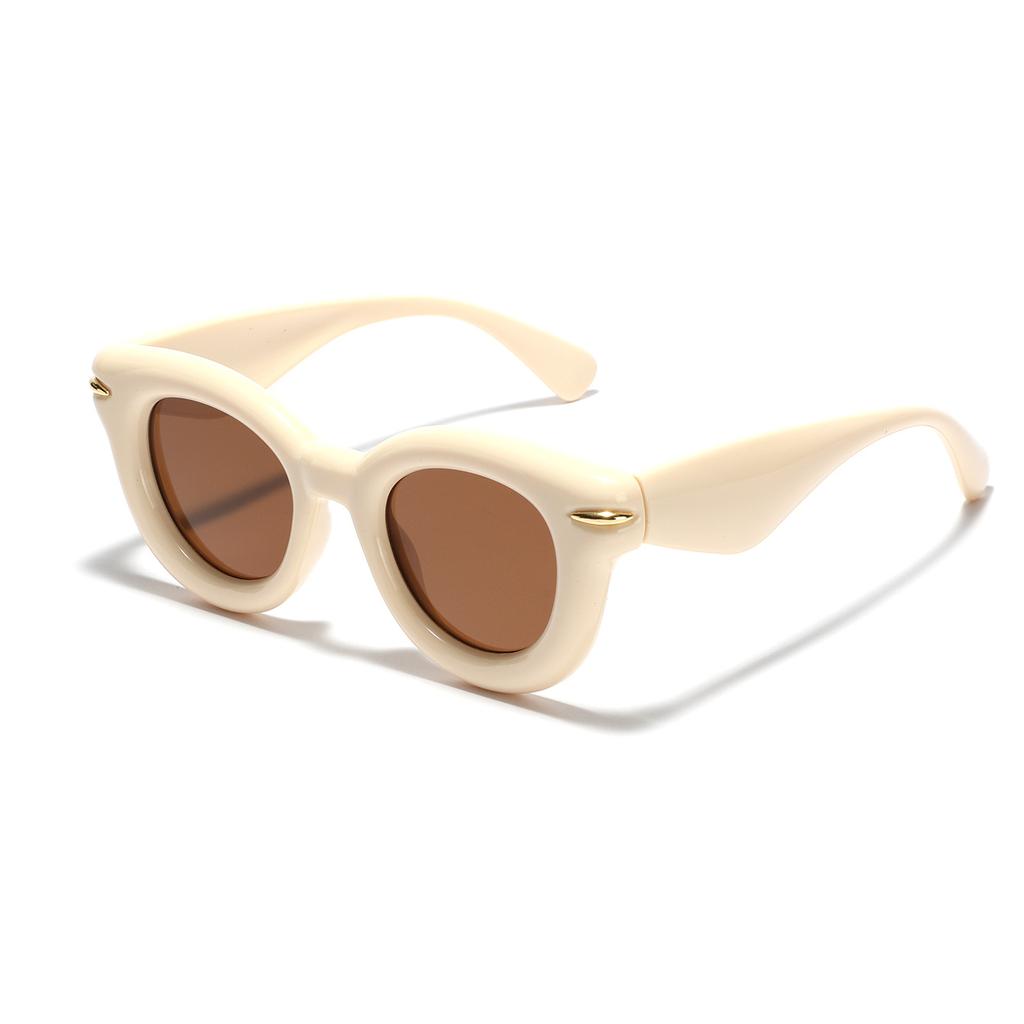 Glasses, Popular Sunglasses Men'S Cat Eye Personality Rivet Sunglasses Women Ins