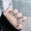 Niche High-End Flash Diamond Sweet Zircon Super Fairy Open Ring Temperament Fashionable Index Finger Ring Woman