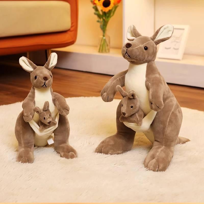 Adorable Kangaroo Plush Toy Soft Stuffed Animal Perfect Children Gift 27cm 35cm 60cm