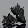 New Soft-sole Sneakers Spring Wear-resistant Men's Shoes Black Thick-sole Casual Shoes Mesh Dad Shoes