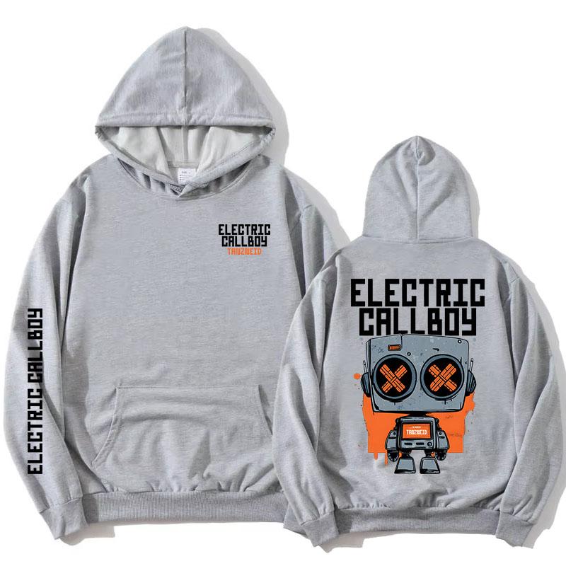 Tanzneid Robot Hoodie ELECTRIC CALLBOY Heavy Mental Style Sweatshirt Long Sleeve Fleece Hooded Pullovers Graphic Merch Unisex jackets Anime Hoodie