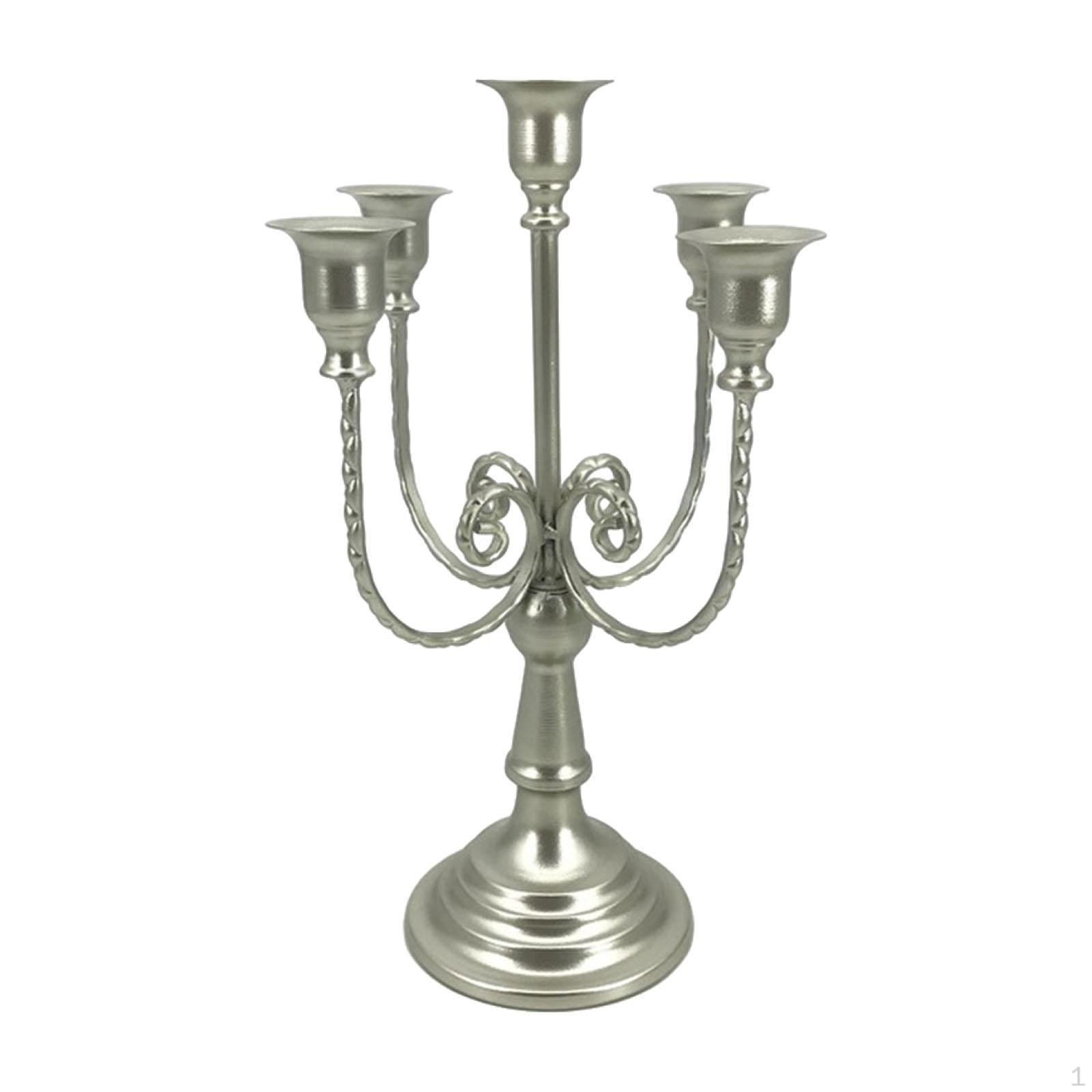 

Подсвечник-канделябр с 5 подставками, декоративное настольное украшение для каминной полки 20cmx30cm