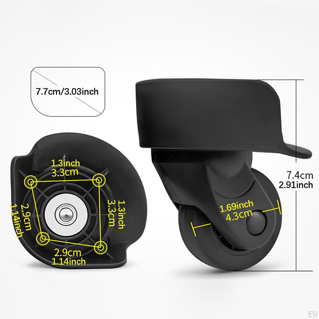 2 Pieces Luggage Replacement Wheels,Luggage Travel Casters Suitcase Caster