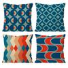 Modern color Mia style geometric pattern Cushion Pattern Printed Pillowcase for Living Room Sofa Cushion Cover & Bedroom Decor