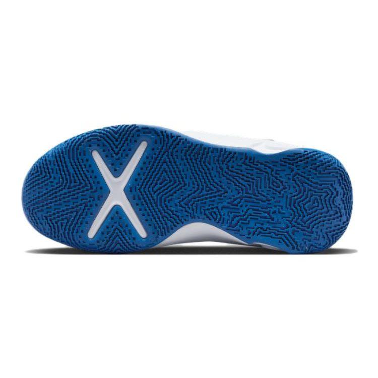 Nike Team Hustle D10 FlyEase White Game Royal Big Kids Basketball Shoes DZ2760-141