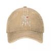 Mechanic Skeleton CraftsUnisex Mechanic Tools Halloween Baseball Cap for Unisex WoUnisex Distressed Washed Headwear Activities Caps Hat