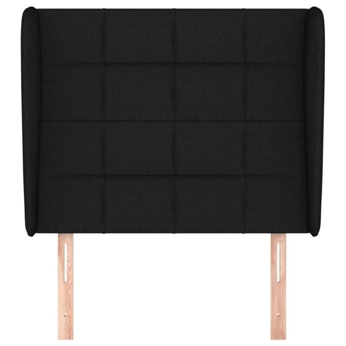 VidaXL Headboard with Ears Black 103x23x118-128 Cm Fabric3117948
