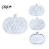 Resin Casting Molds 1 Set Halloween Pumpkin Lampshade Silicone Mold, DIY Hollow Ambient Mold Box Gypsum Cement Epoxy for Crafts Shaped Craft Supplies