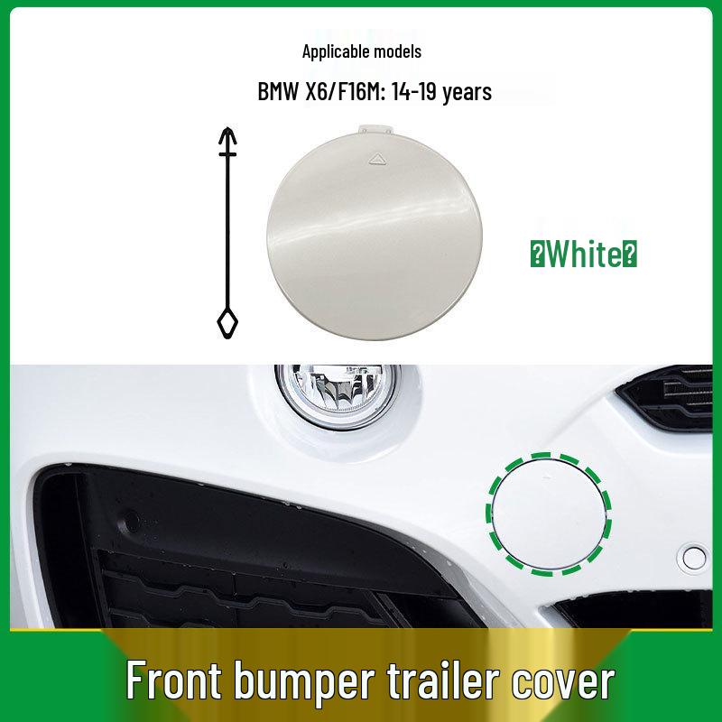 BMW X6 Sport Front Tow Hook Cover for Bumper, F16M, Part #51118065933.