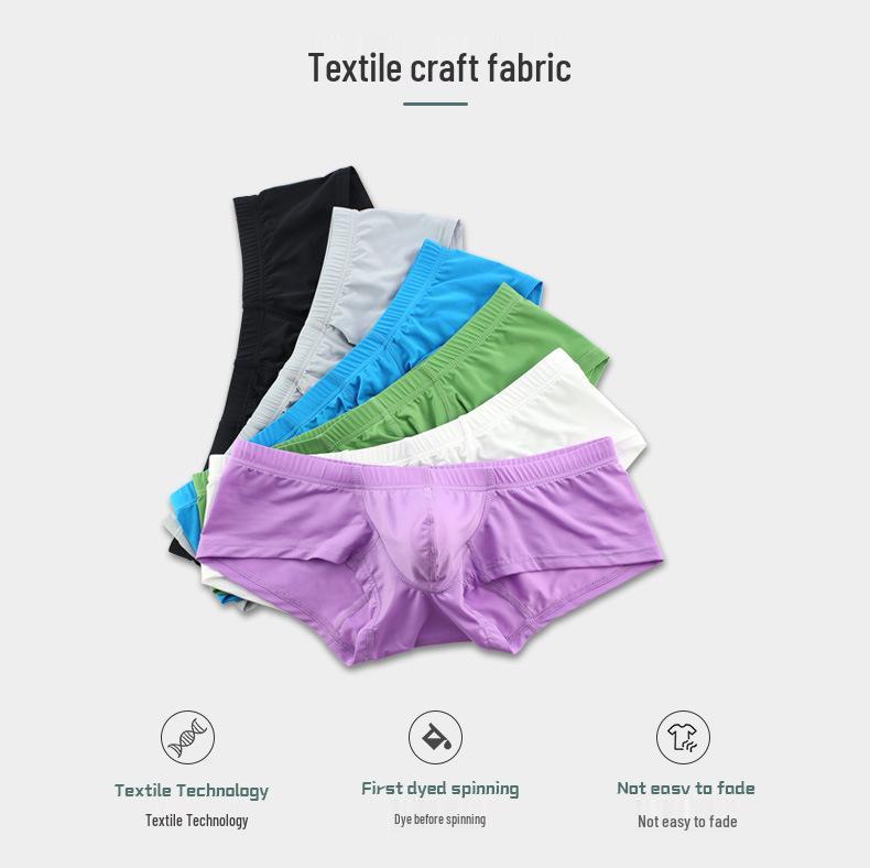 Herren Nylon 3D Beutel Boxer Briefs - Atmungsaktiv & Bequem Unifarbend