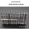 Plum Blossom S2 Magnetic Hex Screwdriver Set - 6.35mm Pneumatic Drill Bit Set