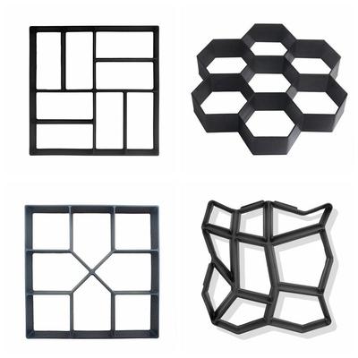 Reusable Plastic Path Maker Paver Molds Garden Irregular Stone Brick Concrete Mold Brick Diy Path Paving Paver Cement
