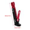 Motorcycle Frame Horizon Bracket Aluminum Alloy Adjustable Kickstand Side Stands B0503(Red)