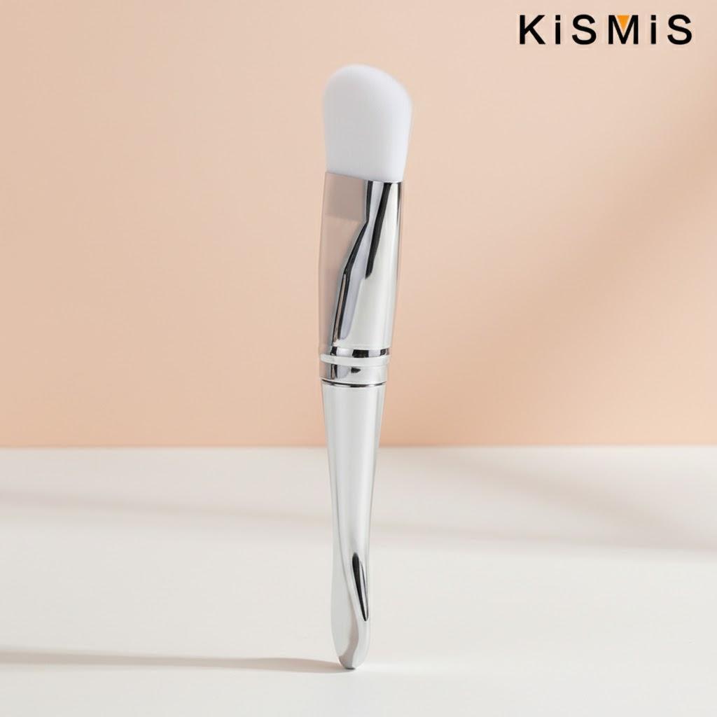

Professional Makeup Brush Soft Bristle Mask Brush for DIY Mask Gel Juice Paste Facial Skin Care Tools срібний