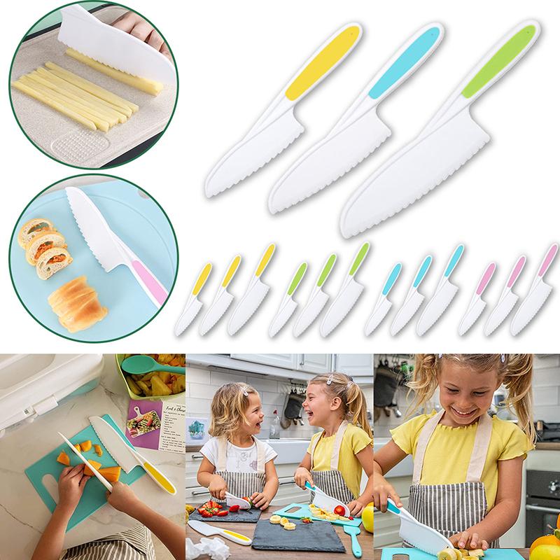 Buy Kitchen Cooking Sawtooth Knife Kids Chef Toddler Cooking Plastic