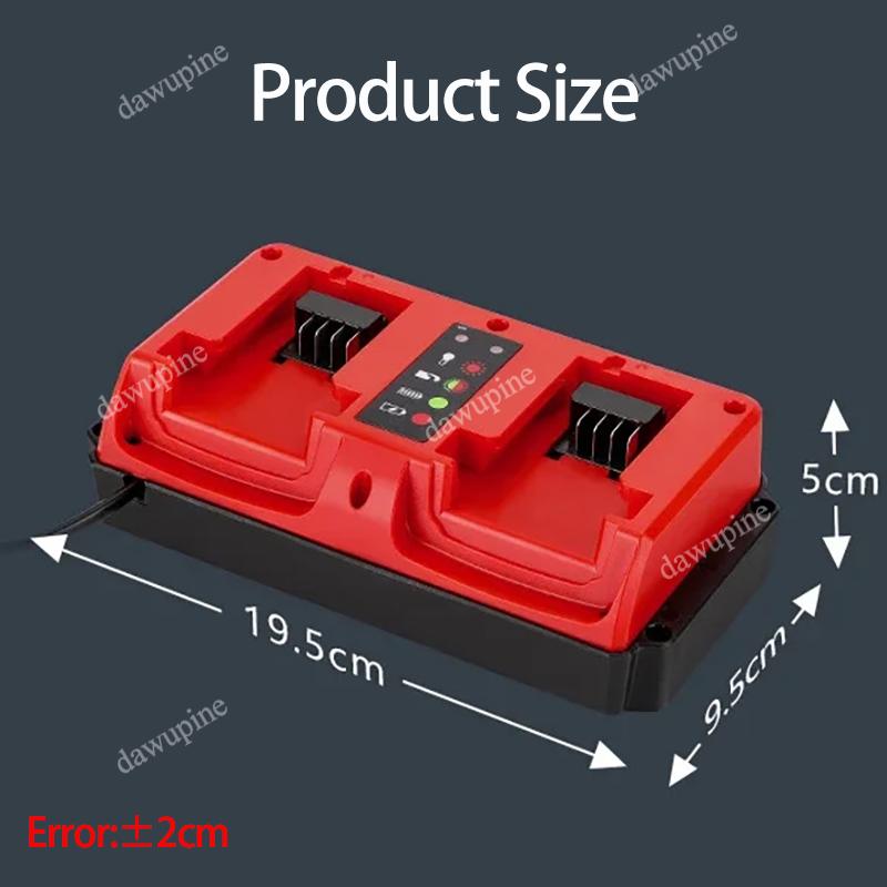 For M18 Power Tool Accessories Parts For Milwaukee 14.4V 18V Lithium Battery Charger 48-11-1815 48-11-1820 48-11-1830 AC100-240V