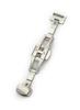 CASSIS Watch Strap with Mirror with Replacement Tool D-Buckle (PBF D-BUCKLE) - Finish, 10mm, Silver, (CASSM010)