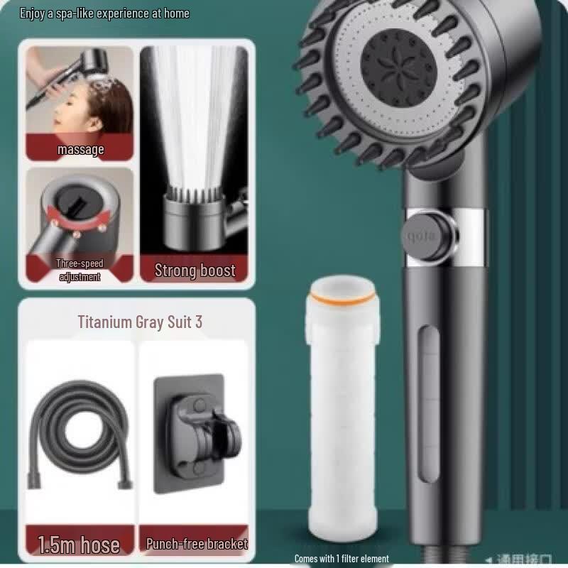 LANGZHIWEN Powerful Massage Shower Head