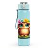 1PC Owl Bird Tropical Frame Print 750ml Color Plastic Sports Water Bottle Leakproof Flip Straw Lid Suitable for Sports Office Home Use